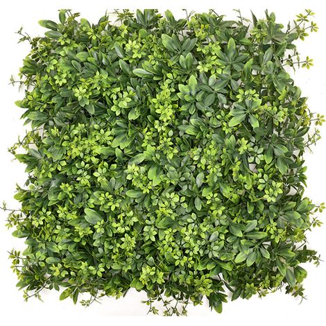 Mur végétal, plantes artificielles pour montage mural, 50 x 50 cm, jardin mural, décoration de plantes artificielles, mur vert de protection solaire (1/5)