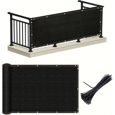 Protection Solaire Balcon 1m x 2m - Filet Anti-UV Durable - Brise-vue Terrasse - Toile Polyvalente pour Jardin et Piscine (1/5)