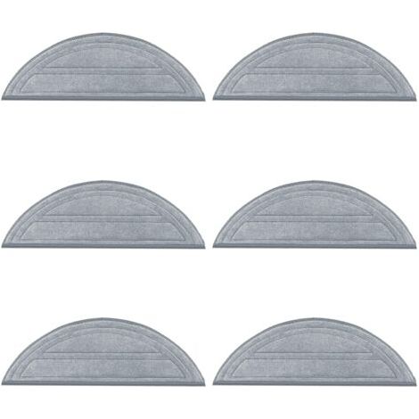 6 pièces Essuettes Accessoires Microfibre Essuettes pour Roborock Q10 S5+, pour Roborock Q10 S5 Robot Aspirateur de rechange Ensemble de foulard (1/5)