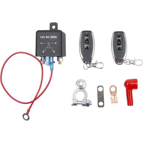 Battery Isolated Switch 12V 200A Dual Wireless Remote Stop Switch for Car RV Truck (1/5)