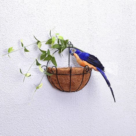 Figurines Oiseaux - Perroquet Artificiel Décor Intérieur Étagère Table Jardin - 1 Pièce (1/5)
