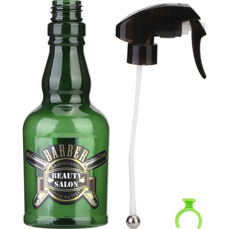 Vaporisateur d'eau vintage rechargeable de 280 ml, flacon pulvérisateur vide pour coiffeur, accessoire de coiffure (vert)