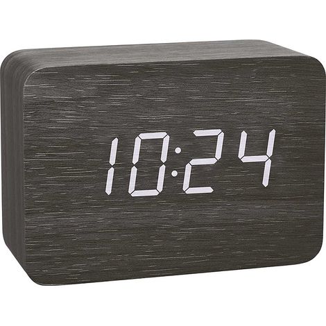 [GEBRAUCHT] B-Ware Tfa Dostmann 60.2549.01 Funk Wecker Funkuhr Uhr Holz Dunkelbraun Alarmzeite231