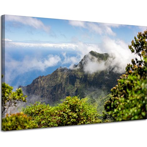 Leinwandgemälde Architektur Berglandschaft 120x80
