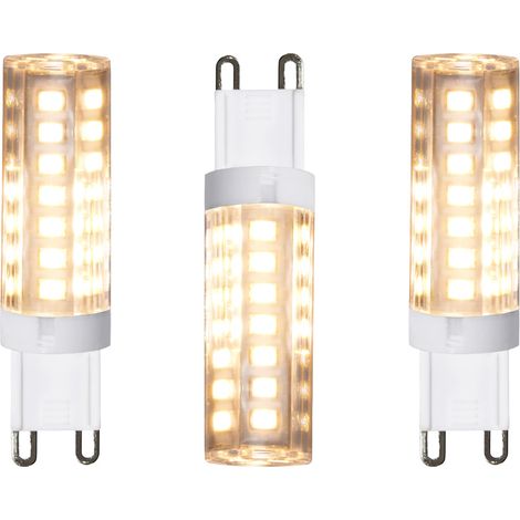 Litecraft Light Bulb G9 5 Watt Non Dimmable 4000K Cool White LED in Clear - 3 Pack (1/2)