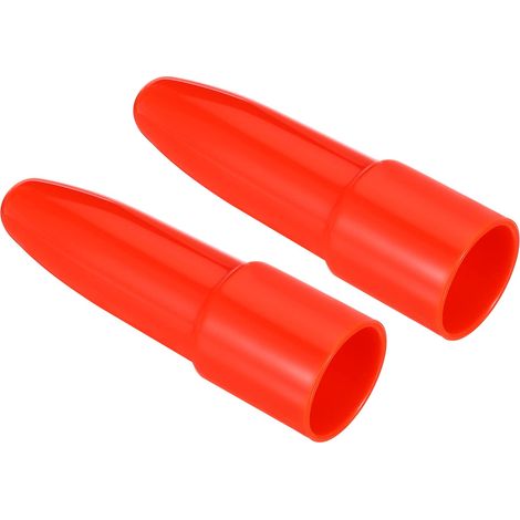 2 Pcs Lampe Poche Signal Baguette Diffuseur Trafic Baguette Rouge Couverture Bouchon pour Adoucir Lumière Électrique Torche LED PC 23 23 virgule 3mm (1/4)