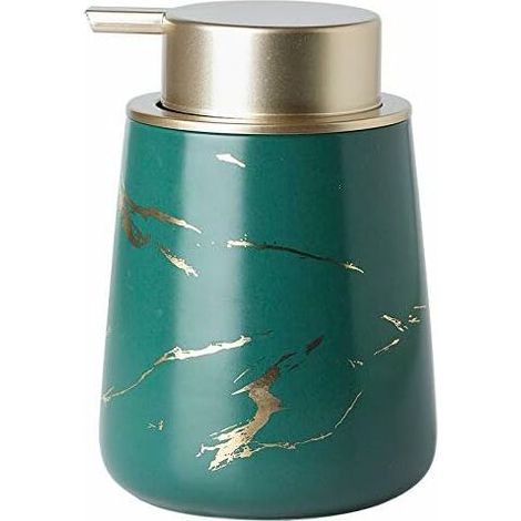 royaluxe -400ml Distributeur de savon liquide décoratif pour les mains Distributeur de savon pour les mains en céramique de style nordique pour cuisine et salle de bain (1/5)