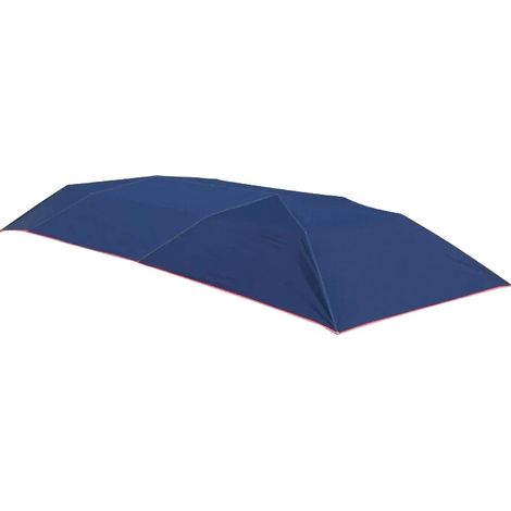 Parasol para coche, tejido impermeable, fácil instalación, lona azul marino, 4,2 x 2,2 m (1/2)