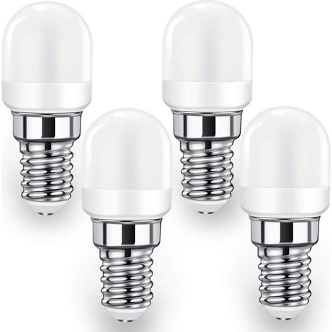 Lampe E14 LED Ampoule pour Réfrigérateur, 2W SES Lampe (équivalent 20W-25W), 140LM, Blanc Froid-6000K Lot de 4 (1/5)