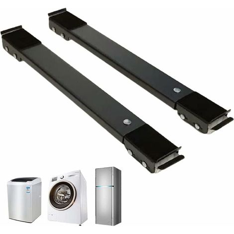 Support De Machine À Laver Mobile, Base Mobile Multifonctionnelle Réglable, Meuble De Base De Réfrigérateur, 24 Roues, Fixe avec Serrure, Antidérapant, Adapté Au Sèche Linge/Armoire/Canapé gris (1/5)
