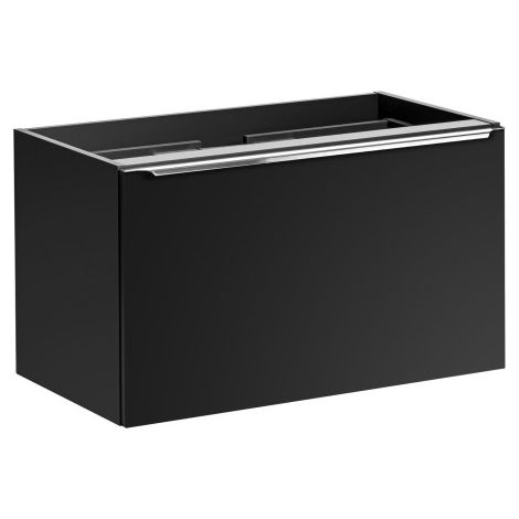 Meuble sous vasque en bois - L 80 x H 46 x P 45,6 cm - Rosario Black - Livraison gratuite