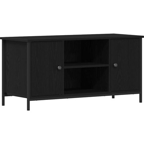 Maison Exclusive - Meuble TV Chêne noir 100 x 40 x 50 cm Bois d'ingénierie