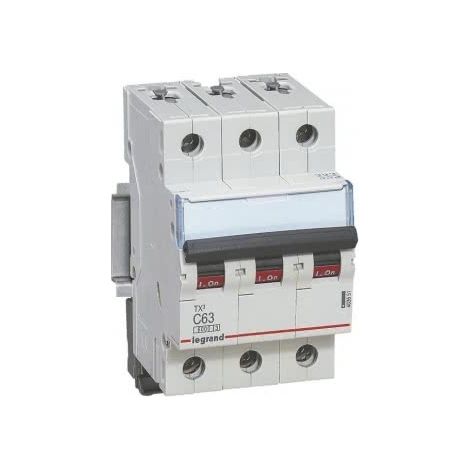 DISJONCTEUR TYBE, 3 PÔLES, B, SÉRIE LEXIC TX³ DE 353010 LEGRAND 403400