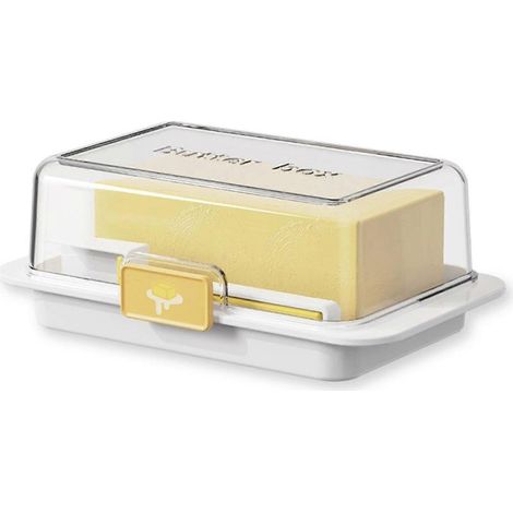 Boîte de conservation pour beurre avec couvercle, boîte à fromage, porte-beurre, récipient de conservation pour réfrigérateur, boîte à fromage (1/5)