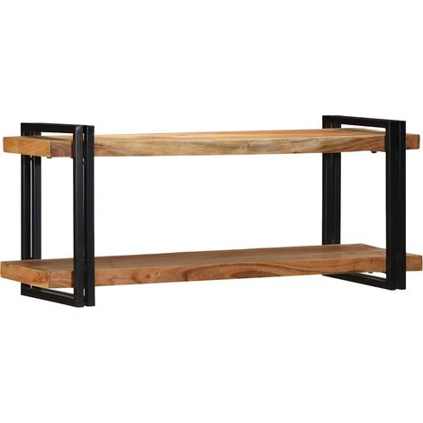 Estante de pared madera maciza de acacia 110x33x45 cm vidaXL (1/5)