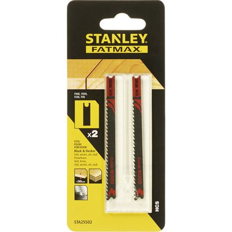 PIRANHA STANLEY STA25502 (X25502) 2 LAME LEGNO HI-TECH T/FINE ATT.AD U- STANLEY- 1,0 confezione
