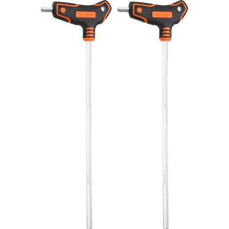 2 Pcs Clé Hexagonale À Embout Plat À Manche En T 8mm Métrique (1/5)