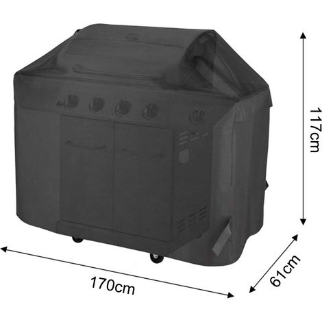1 Housse de protection, Barbecue extérieur, Tissu haute densité, Imperméable, Résistant aux UV, Pour Genesis II E 410 (1/5)