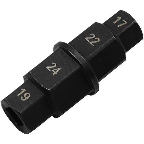 Outil pour axe hexagonal de moto 17 19 22 24 mm, outil de vissage Allen, broche de vissage Fqshhr (1/5)