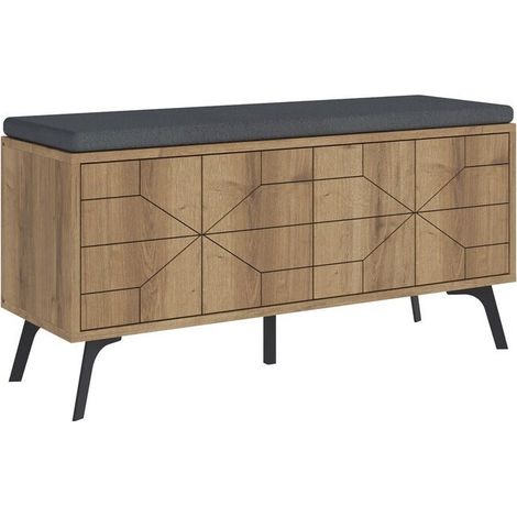 Banco zapatero con contenedor acolchado Dune Bench (1/5)