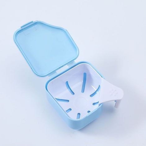 Boîte de rangement pour prothèses dentaires, plateau de nettoyage pour prothèses dentaires et aides dentaires, adapté aux prothèses dentaires, appareils orthodontiques et protège-dents, conception à d (1/5)