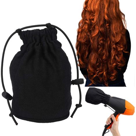 Diffuseur de Sèche-Cheveux, Accessoire Professionnel en Tissu Léger avec Couvercle pour Boucles Délicates Volume Naturel Cheveux Brillants pour Salon à Domicile et Voyage (1/5)