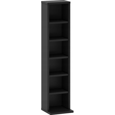 Porta CD/DVD 92cm ripiani regolabili nero (1/3)