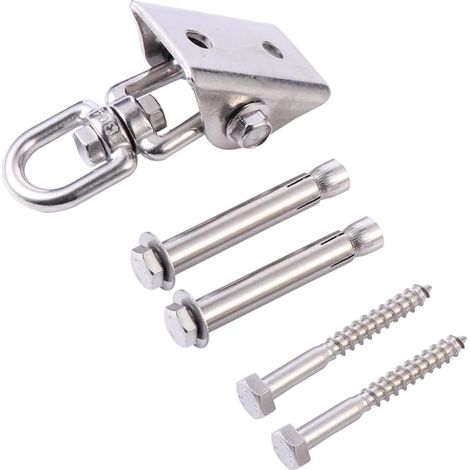 De Suspension Robuste Pivotant À 360° en Acier Inoxydable pour Hamac Robustes pour Hamac en Rotin De Sable Enfants Et Adultes (1/5)
