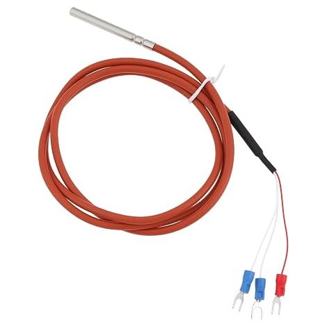 Sonde de Température étanche PT100 à 3 Fils Adaptée Aux équipements Industriels Et Aux Laboratoires Plage de Mesure : -50 °C à 200 °C Longueur:1m (1/5)