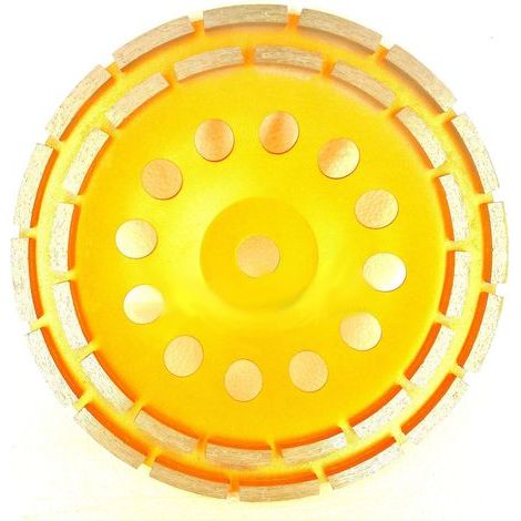 Paryou – Disque diamant 230mm – Alésage 22,23mm – Double rangée pour ponçage béton, pierre, granit – Performance durable pour professionnels (1/5)