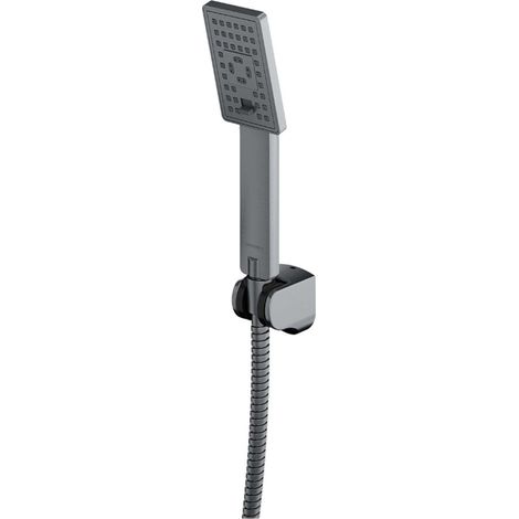 OMNIRES Jimjim - Set Handbrause, Halter und Schlauch, Nickel JIMJIM-PIN (1/2)