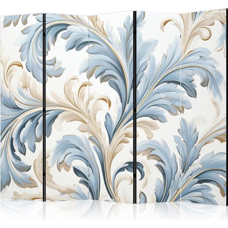 Dekorativer paravent artgeist 3 oder 5 paneele blau 225x172 cm