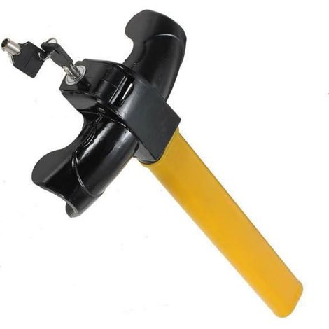 TOPTW Volant Antivol Voiture serrure Bloque Canne Sécurité Universel +2 clefs (1/4)