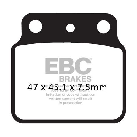 Pastillas de freno EBC FA137R (juego para 1 disco) (equivalente a prox 37.207402)