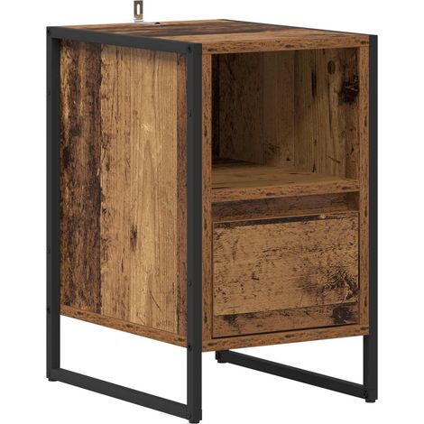 Maison Exclusive - Nachttisch Altholz 39,5 x 30 x 50 cm Holzwerks