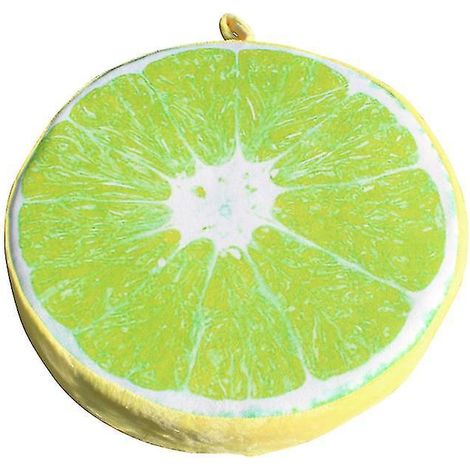 1 Stück grün-oranges Kissen