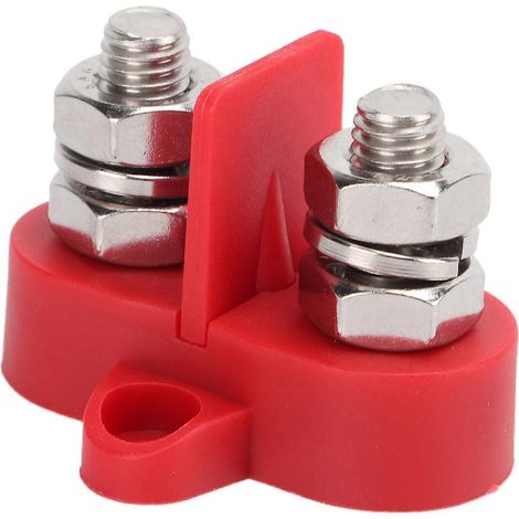 DC 48V Sammelschienen-Klemmenblock 5/16 Zoll M8 Isolierter Doppel-Pluspol-Stromverteilungs-Anschlussbolzen