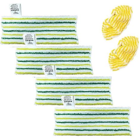 6-teiliges Universal-Bodenreinigungstuch-Set für Kärcher SC2 SC3 SC4 SC5 Dampfreiniger-Zubehör, waschbare Bodenreinigungstücher und -bezüge (1/5)