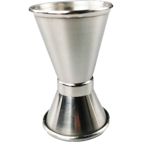 Mesureur de vin à double tête en acier inoxydable laminé, outil de mesure pour cave à vin et bar, précis et résistant (1/5)