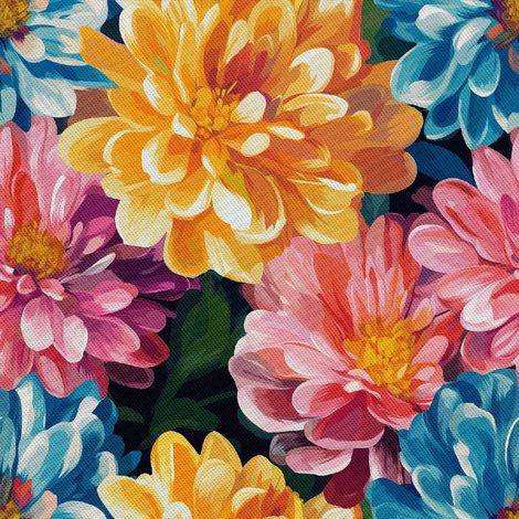 Tela decorativa para exteriores Oxford - Diseño floral colorido  DX18032 (1/5)