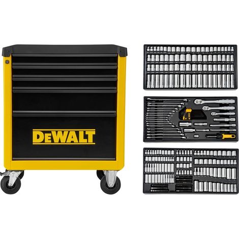 DeWalt Werkzeugwagen inkl. 3 Werkzeugmodulen