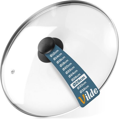 Vilde Poêle 28 cm acier inoxydable acier verre (1/5)