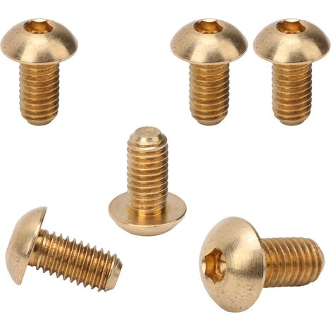 50 Stück runde Innensechskantschrauben aus Kupfer, Befestigungselemente, Hardware-Werkzeuge, Industriebedarf, M5M5x10mm (1/5)