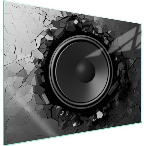 Protection de plaque de cuisson en verre 70x52 Musique (1/5)