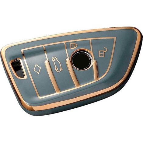 Étui de protection pour clé de voiture en TPU, enveloppant et résistant aux rayures, pour BMW Série 5. (1/4)