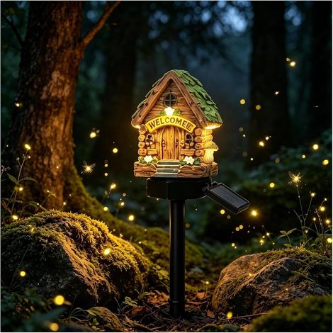 Guirlande lumineuse solaire d'extérieur en forme de champignon, lampe LED étanche, décoration de maison, statue de champignon, lampe décorative automatique, éclairage paysager pour jardin, cour (1/5)