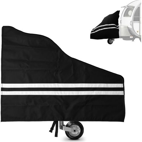 Housse de protection pour timon de remorquage de caravane, pour timon de remorque et remorque de cheval, résistante aux rayures, imperméable et résistante aux UV (B) (1/5)