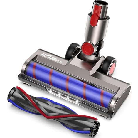 Spazzola di ricambio FLYLINKTECH compatibile con Dyson V7 V8 V10 V11 V15, testina di aspirazione con 2 rulli per pavimenti/tappeti, luce LED, rotazione flessibile a 180°, non compatibile con la serie (1/5)