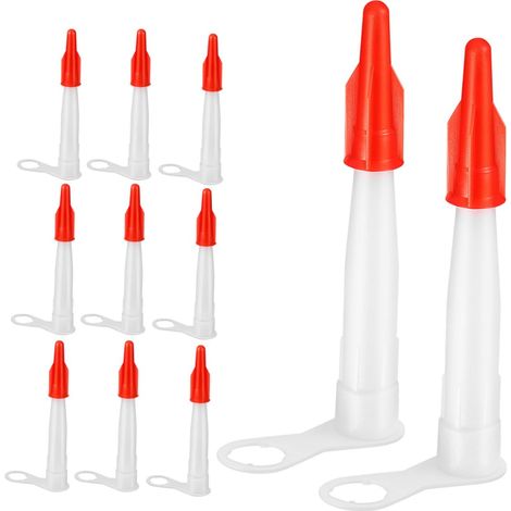 Lot de 50 embouts de cartouche en silicone transparent - Embouts d'étanchéité en silicone - Buses en silicone - Buses d'étanchéité (1/5)