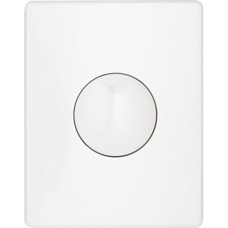 Grohe 38573SH0 Skate Piastra di Azionamento WC, Mono Sciacquo, Bianco (Alpine white) (1/4)